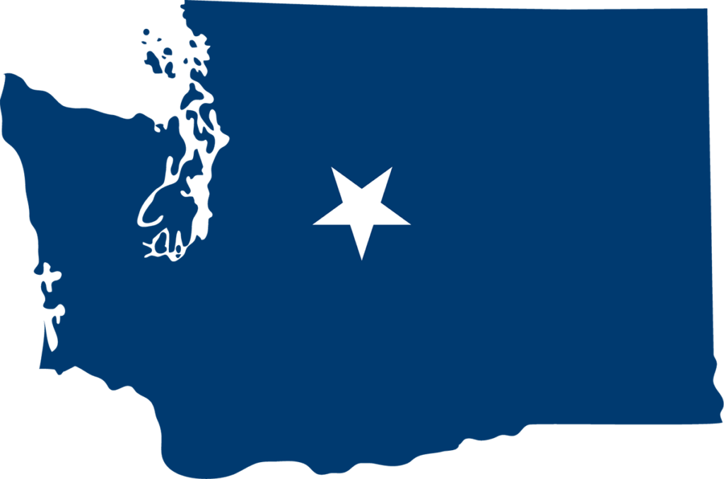 graphic of a map of washington state